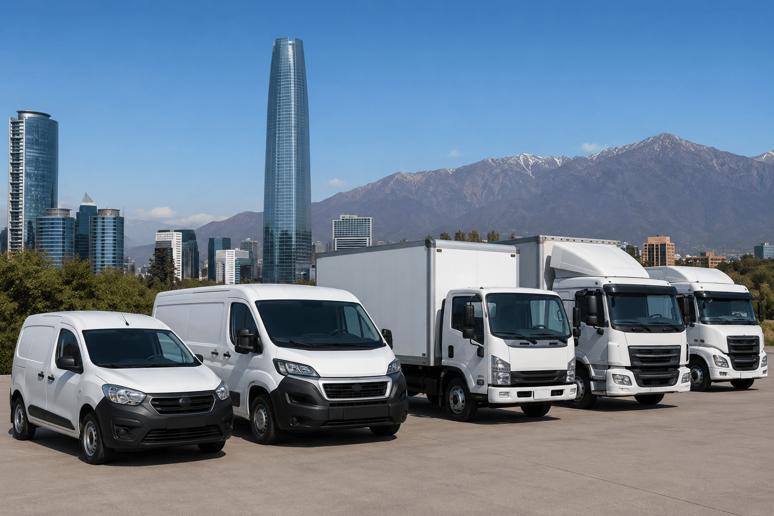 Flota de vehículos comerciales de empresa